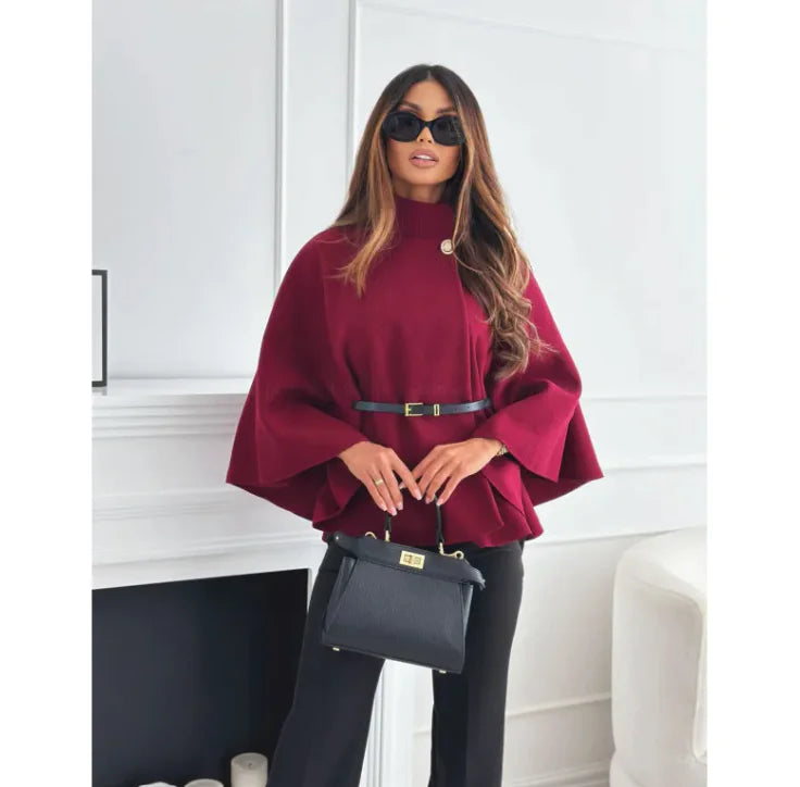 Stylish Batwing Sleeve Cloak